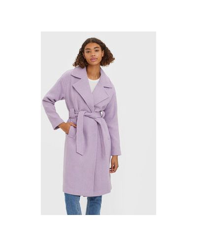 Priliehavý kabát Vero Moda - fialová