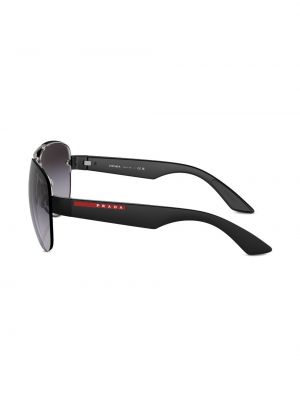 Okulary przeciwsłoneczne z nadrukiem Prada Linea Rossa czarne