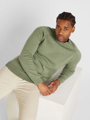 Меланжов пуловер Nowadays зелено
