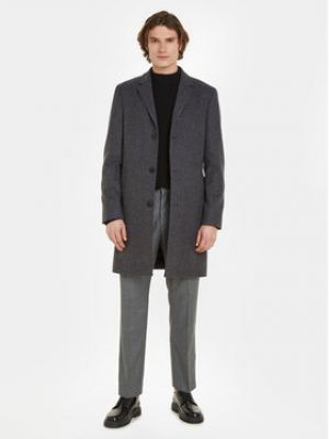 Manteau en laine Calvin Klein gris