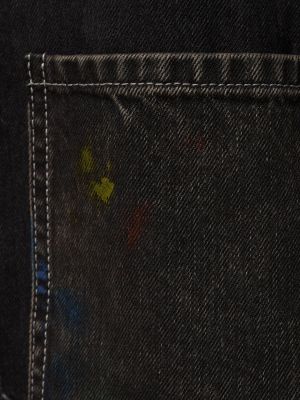 Kurtka jeansowa bawełniana oversize Maison Margiela czarna
