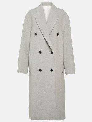Cappotto di lana Isabel Marant grigio