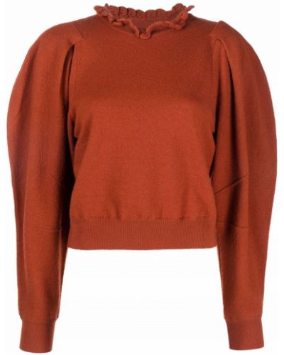 Jersey de lana merino de tela jersey Ulla Johnson naranja