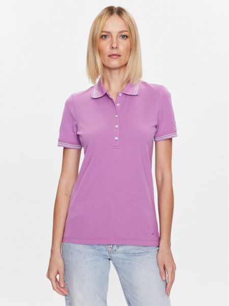 Рубашка поло стандартного кроя Geox фиолетовый