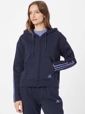 Ватиран елек с качулка Adidas Sportswear синьо