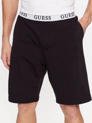Pantaloni scurți de sport Guess negru