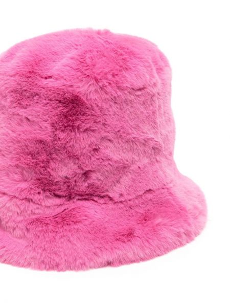Pelz mütze Jakke pink