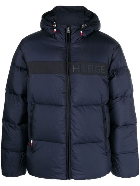 Zip vattert jakke Tommy Hilfiger blå