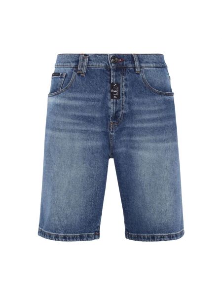 Jeans shorts Philipp Plein blau
