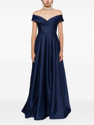 Saténové večerní šaty Marchesa Notte modré