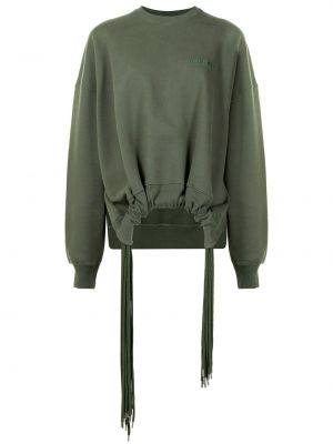 Cord sweatshirt mit rundem ausschnitt Ambush grün