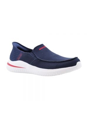 Loafers Skechers niebieskie