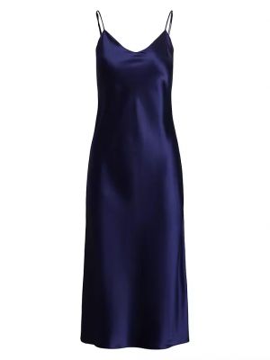 Шелковое платье-миди без рукавов Polo Ralph Lauren, newport navy