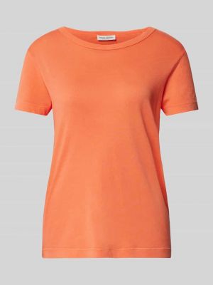 Koszulka w jednolitym kolorze Marc O'polo pomarańczowa