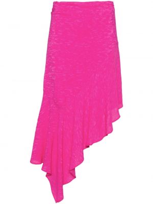 Asymetrické midi sukně Iro růžové