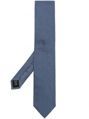 Selyem hímzett nyakkendő Zegna