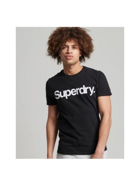 Camisa de algodón Superdry negro