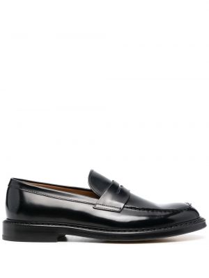 Læder loafers Doucal's sort