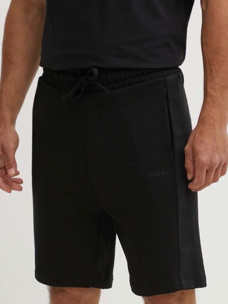 Pamučne kratke hlače Hugo crna