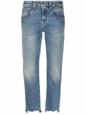 Nødlidende stretch jeans R13 blå