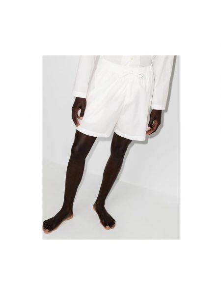 Pantalones cortos de algodón Tekla blanco