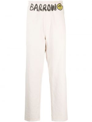 Pantaloni di cotone con stampa Barrow beige