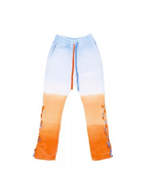 Rozkloszowane spodnie Mauna Kea pomarańczowe