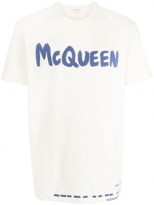 Camiseta con estampado Alexander Mcqueen