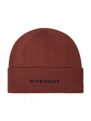 Brązowa czapka wełniana wełniana Givenchy
