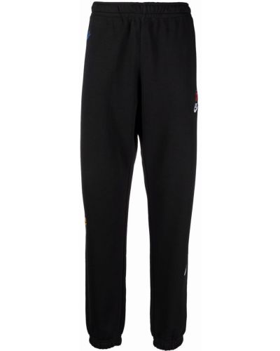 Pantalones de chándal con bordado con bordado Nike negro