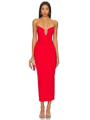 Vestido midi Runaway The Label rojo