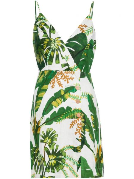 Λινή φόρεμα με σχέδιο Farm Rio