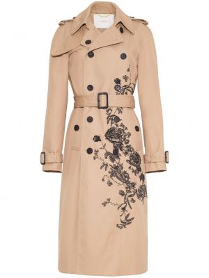Trench cu model floral Adam Lippes