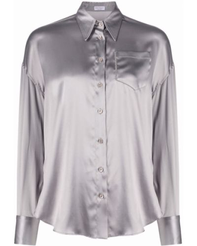 Camisa con bolsillos Brunello Cucinelli gris