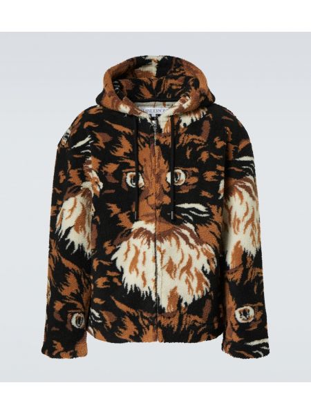 Fleece lynlås hættetrøje Jw Anderson