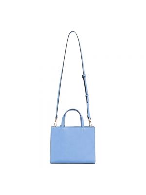 Shopper handtasche mit reißverschluss mit taschen Twinset blau