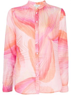 Stern hemd mit print Forte_forte pink