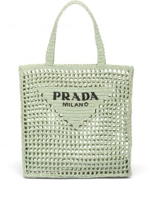 Shopper torbica Prada zelena