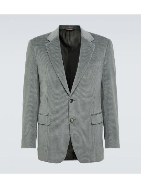 Pamuk kaşmir kadife blazer Canali