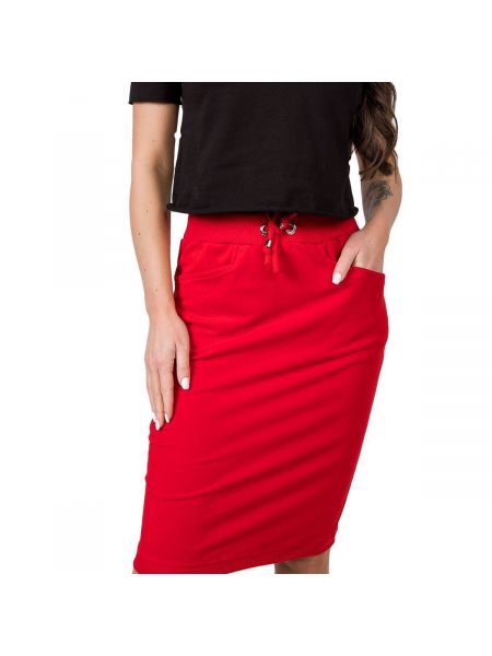 Pletené sukně Fashionhunters červené
