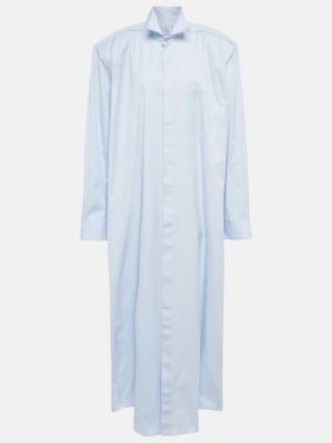 Robe longue en coton Vetements bleu