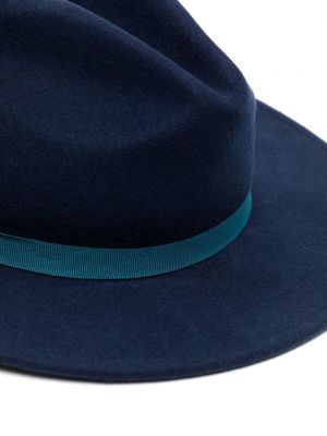 Plstěný vlněný klobouk Paul Smith modrý