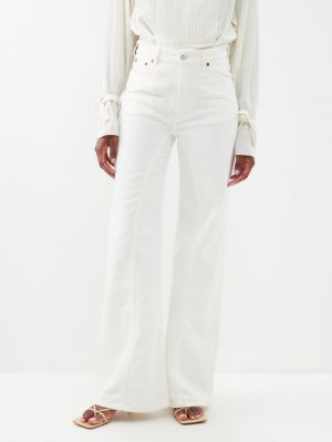 Прямые джинсы Victoria Beckham белые