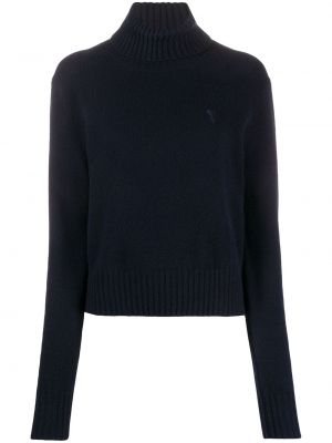 Turtleneck Ami Paris blå