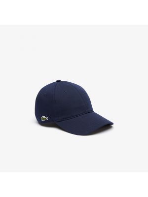 Бавовняна кепка Lacoste синя