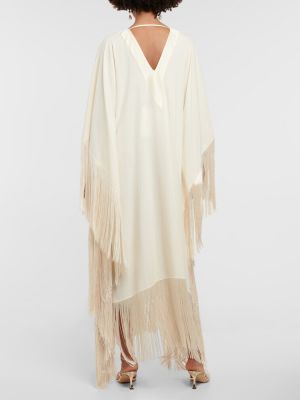 Μάξι φόρεμα με κρόσσια Taller Marmo λευκό