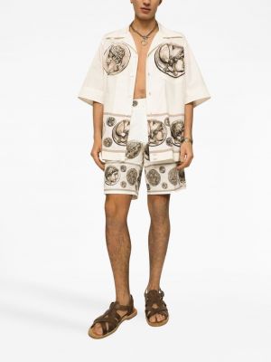 Chemise à imprimé Dolce & Gabbana blanc