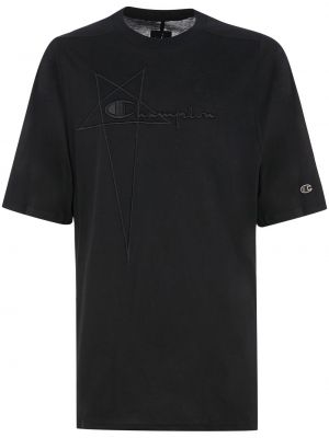 T-shirt Rick Owens X Champion schwarz