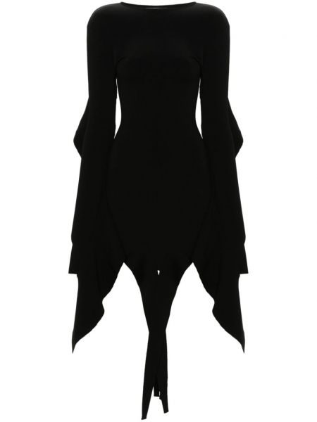 Asimetrična mini haljina Mugler crna
