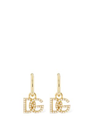 Náušnice s perlami Dolce & Gabbana zlaté
